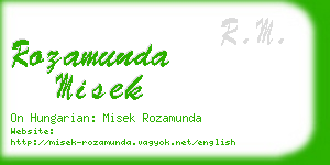 rozamunda misek business card